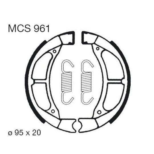 Brzdové čeľuste LUCAS MCS 961